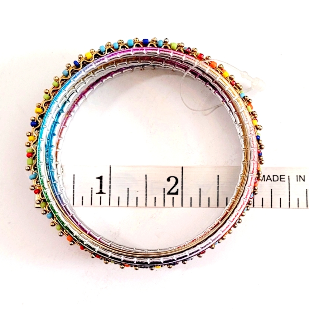 NWOT🌈Multicolored Bangles - Picture 3 of 4
